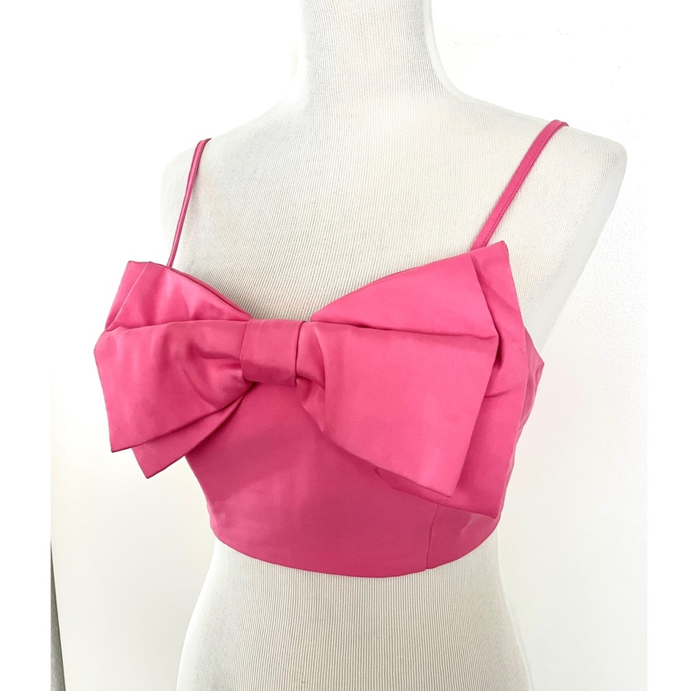 Pop Pink Bow-Front Top